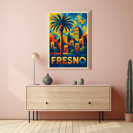Vibrant Fresno Poster