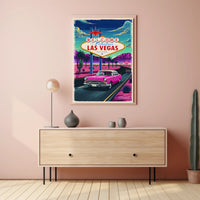 Retro Las Vegas Welcome Poster