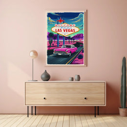 Retro Las Vegas Welcome Poster