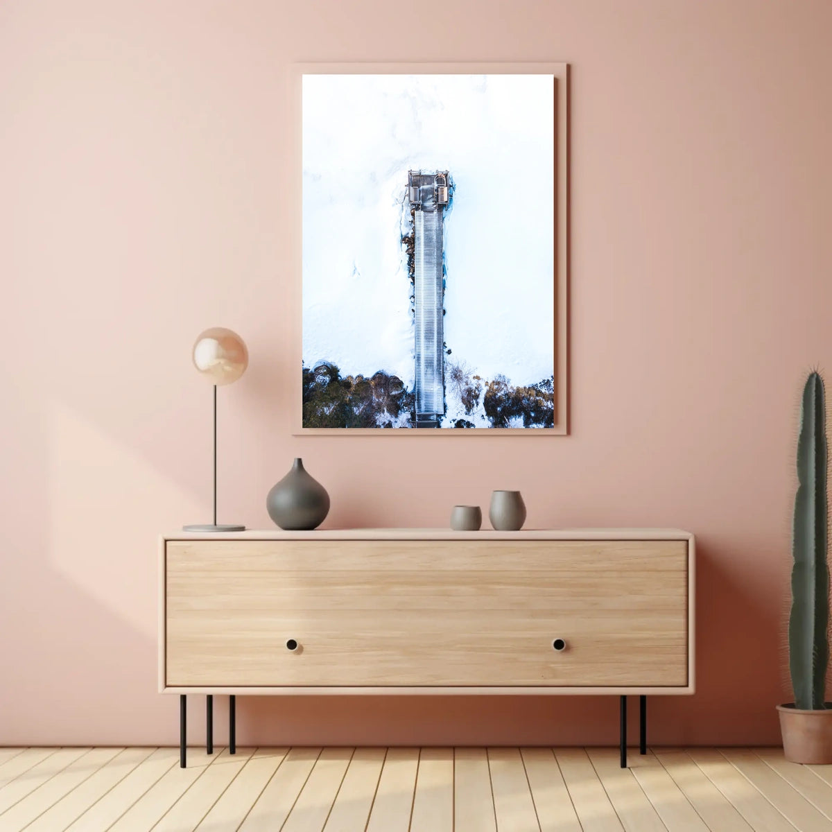 Majestic Mountain Waterfall Poster