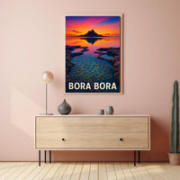 Bora Bora Sunset Poster