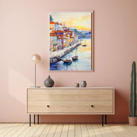 Portugal Porto Ribeira Riverside Poster