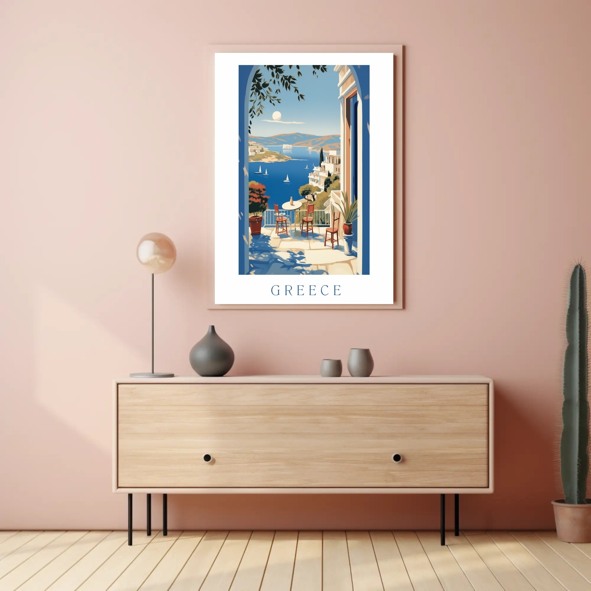 Scenic View of Greece Poster PosterGoat