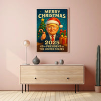 47th President Christmas Miracle 2025 Political Poster