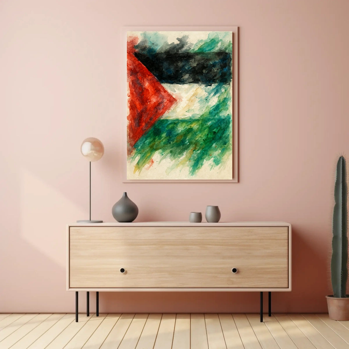 Abstract Watercolor Flag Abstract Poster