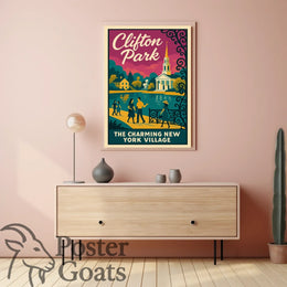 Clifton Park Vintage Charm Travel Poster