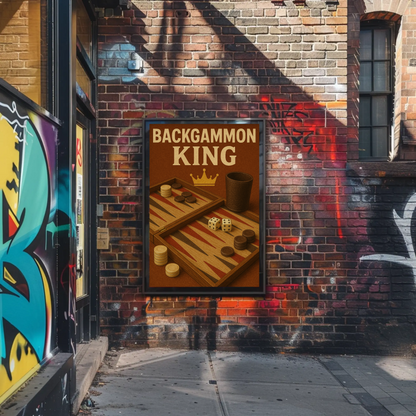 Vintage Poster Backgammon King