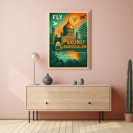 Fly to Brunei Darussalam Poster