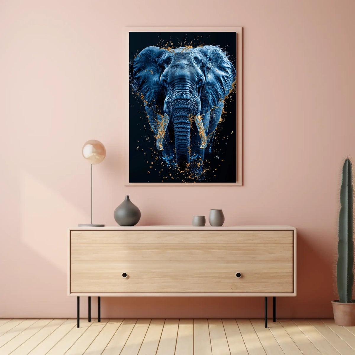 Majestic Elephant In Motion Poster