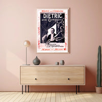 Dietric and Company Vaudeville Vintage Advertisement Poster