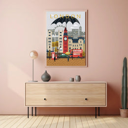 London Cityscape Poster PosterGoat