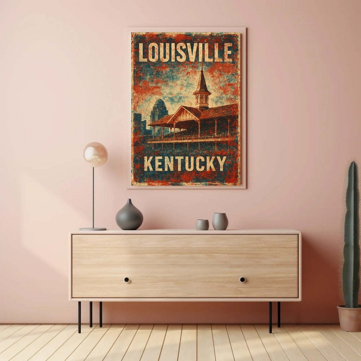 Louisville Kentucky Skyline Travel Urban Life Photography Realism Cultural Heritage Downtown Louisville Poster
