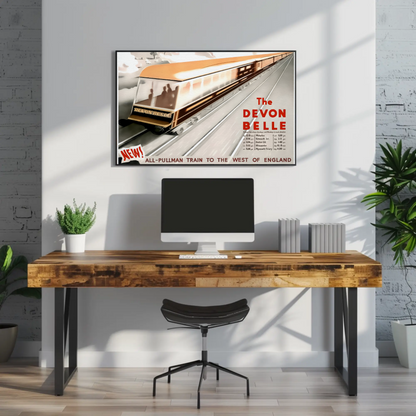 The Devon Belle Train Poster
