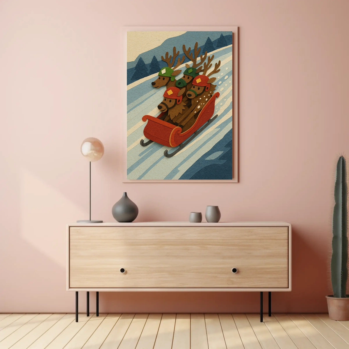 Reindeer Racing Adventure Poster