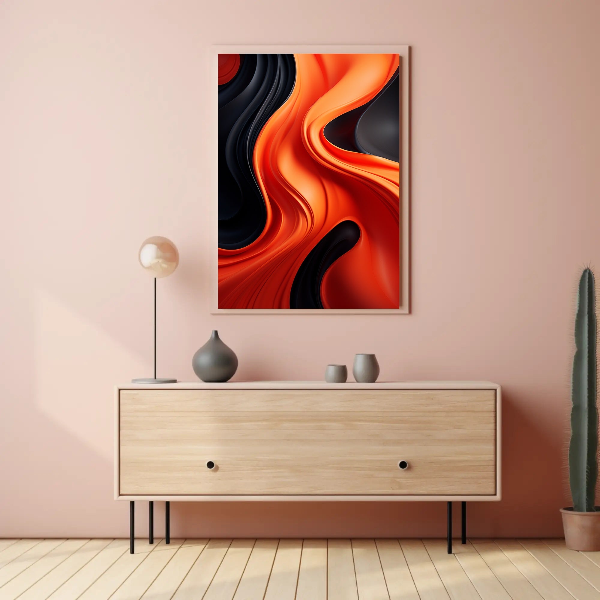 Abstract Waves Of Color Abstract Poster