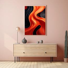 Abstract Waves Of Color Abstract Poster