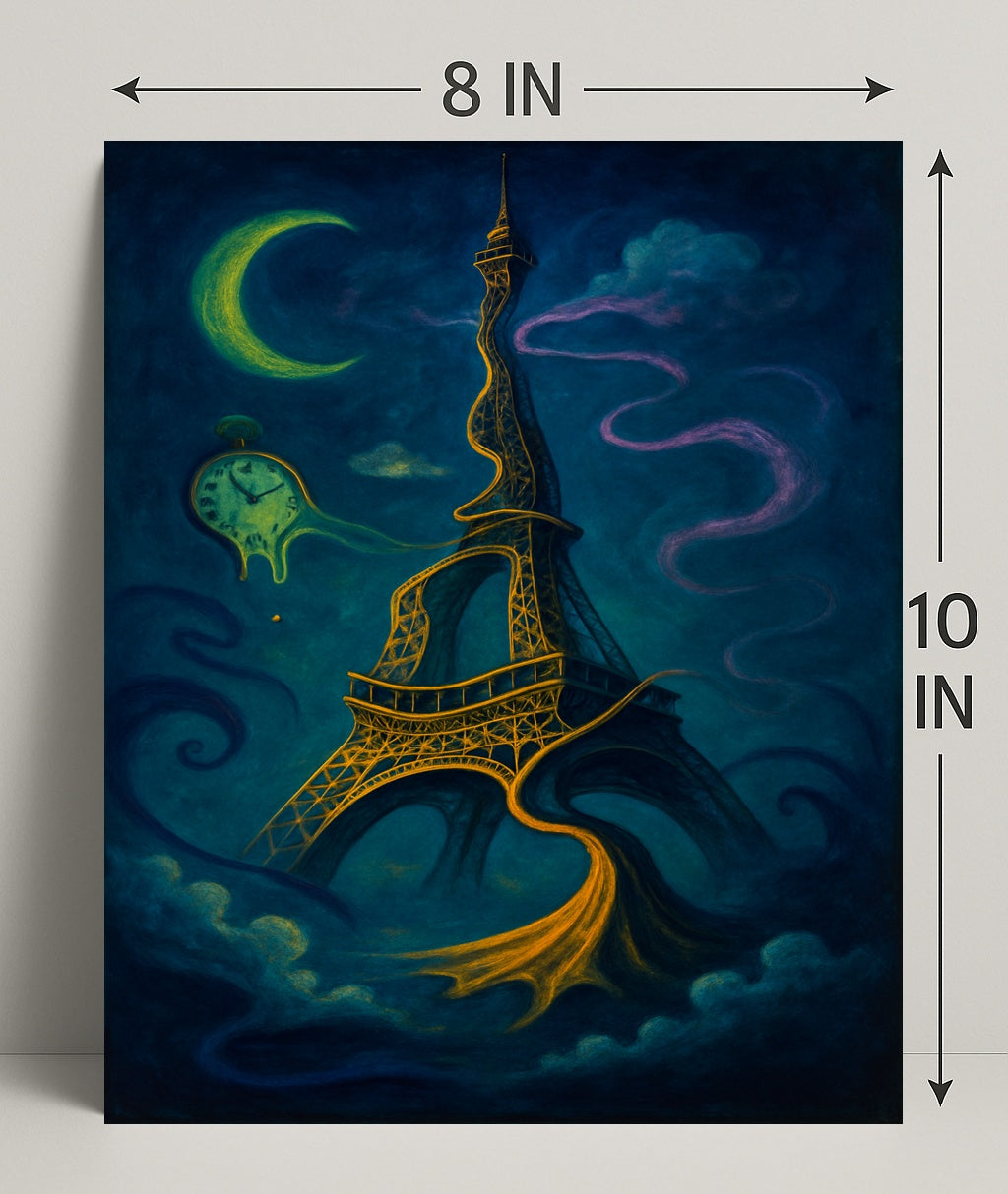 Surreal Parisian Dreamscape Surreal Poster