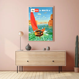 Fly Bea To Malta Poster