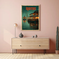 Iquitos A Glimpse of River Life Poster
