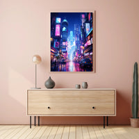Neon Cityscape Poster