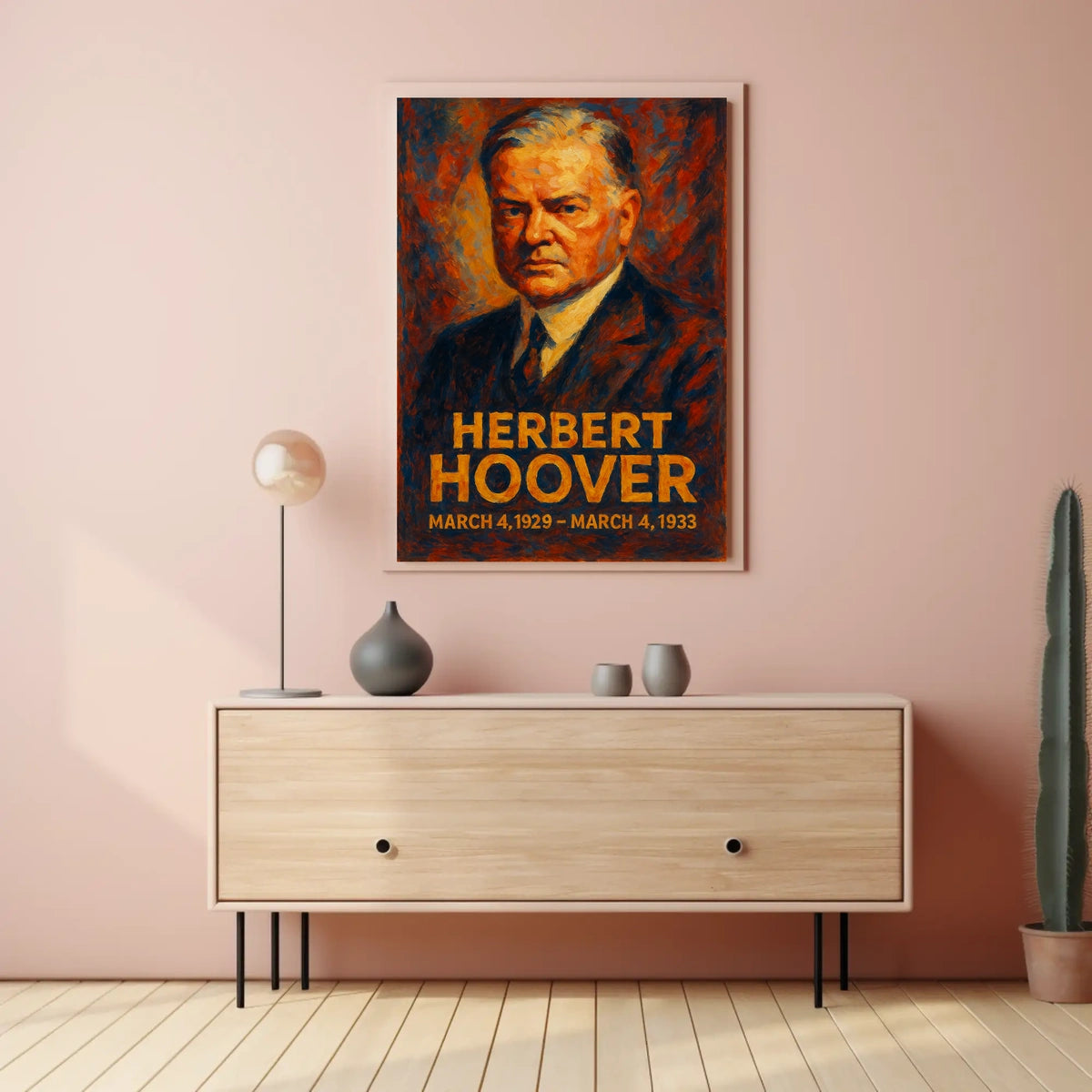 Herbert Hoover Presidential Term Poster