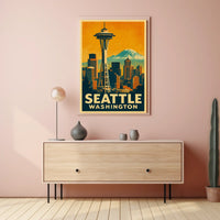 Seattle Skyline Poster