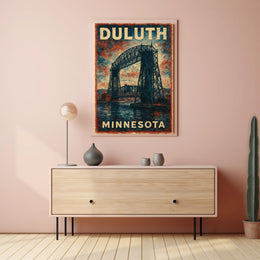 Duluth Minnesota Cityscape Traveler Poster
