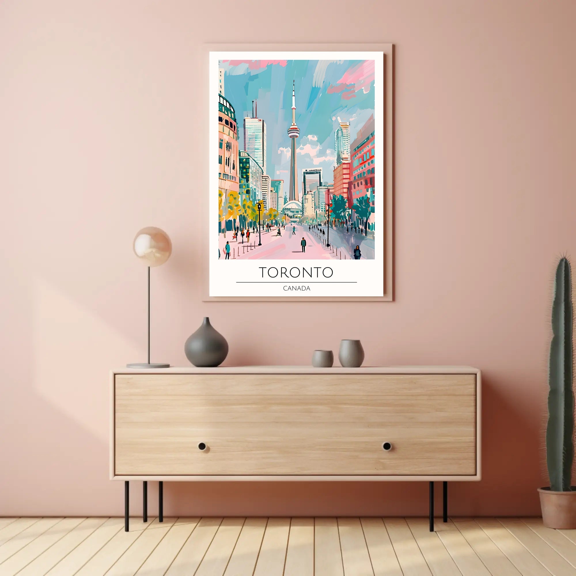 Vibrant Toronto Skyline Poster PosterGoat