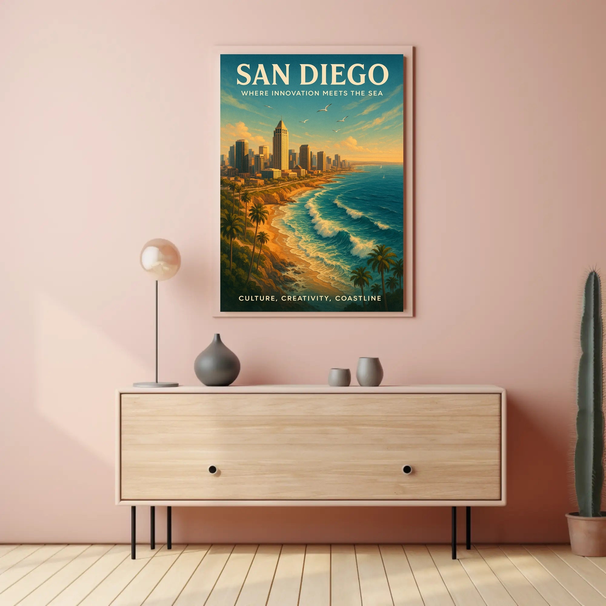 San Diego Coastal Skyline Urban or Cityscape Poster