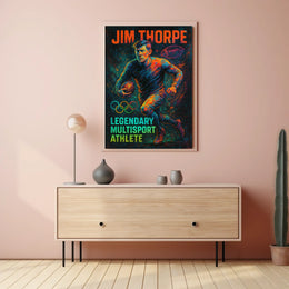 Jim Thorpe Legendary Multisport Athlete Jim Thorpe Poster
