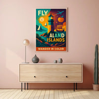 Wander in Color Åland Islands Travel Poster PosterGoat