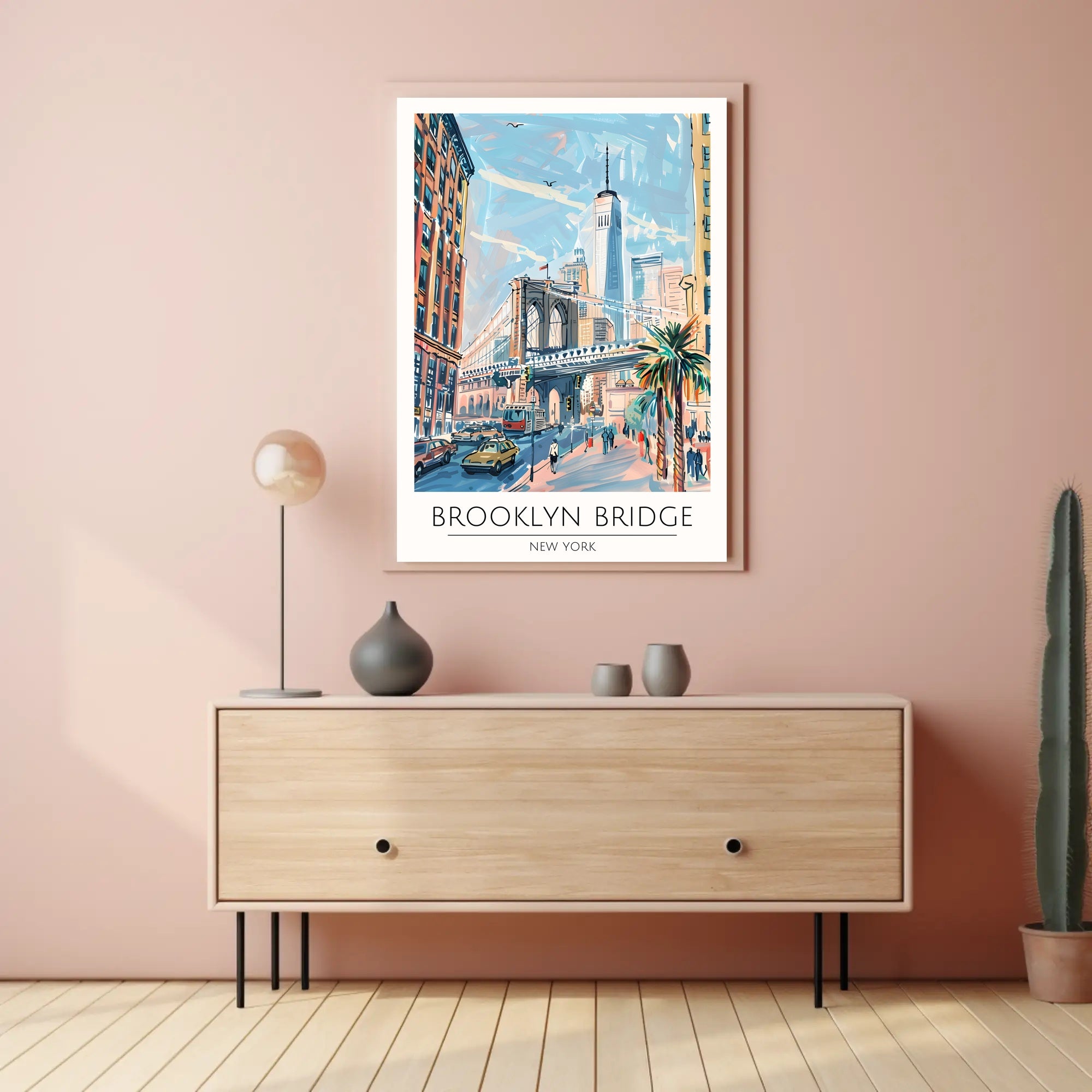 Brooklyn Bridge in New York Poster PosterGoat