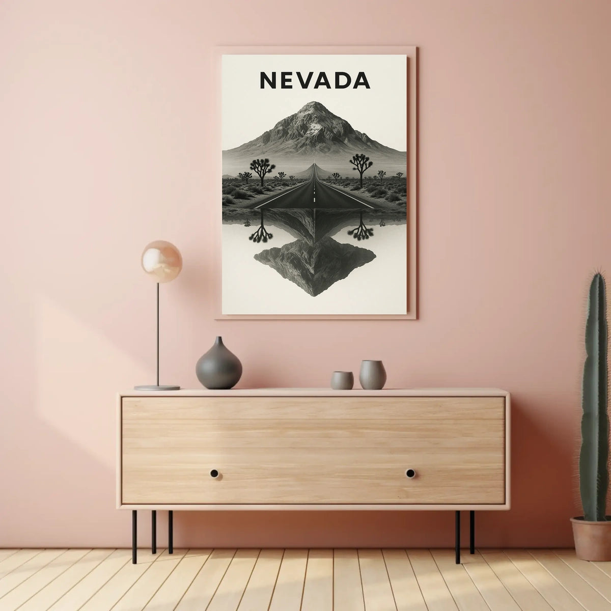 Nevada Landscape Reflection Poster