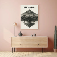 Nevada Landscape Reflection Poster