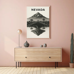 Nevada Landscape Reflection Poster