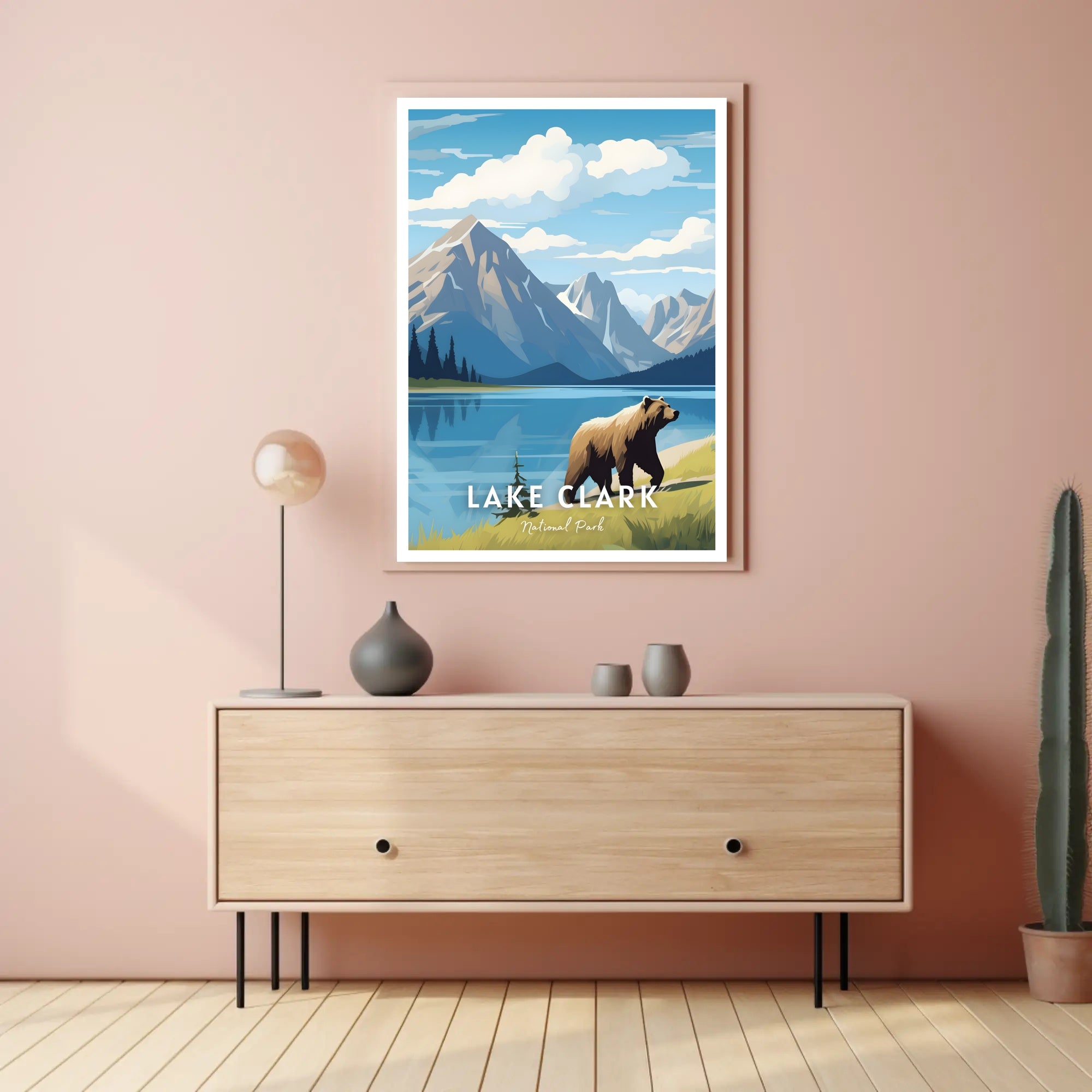 Lake Clark National Park Scenic Poster Print