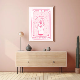 Wheel of Fortune Tarot Art Print - Abstract or Artistic Poster PosterGoat