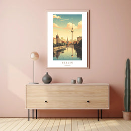 Berlin Skyline Poster PosterGoat
