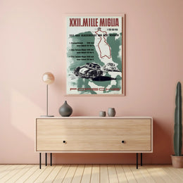 XXII Mille Miglia 1955 Porsche Poster