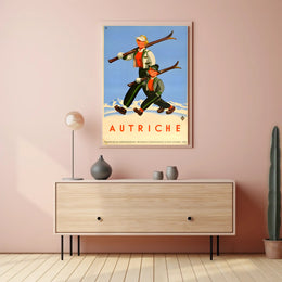 Austria Skiing Promotion Poster PosterGoat