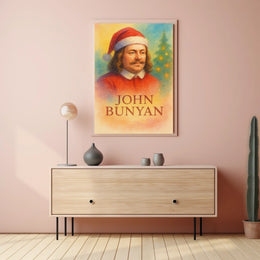 John Bunyan Christmas Festive Historical Portrait Poster