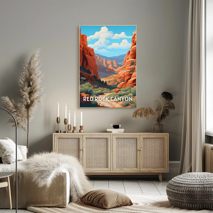 Red Rock Canyon Nevada Travel Poster