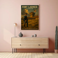 Fort Larned Kansas Frontier Poster