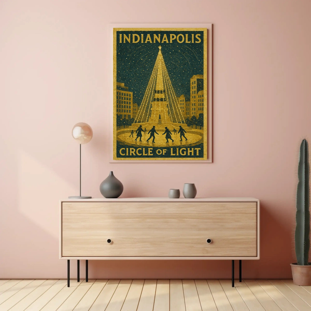 Indianapolis Circle Of Light Poster