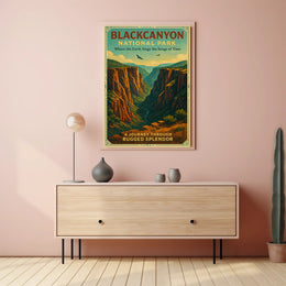 Black Canyon National Park Scenic Poster Print
