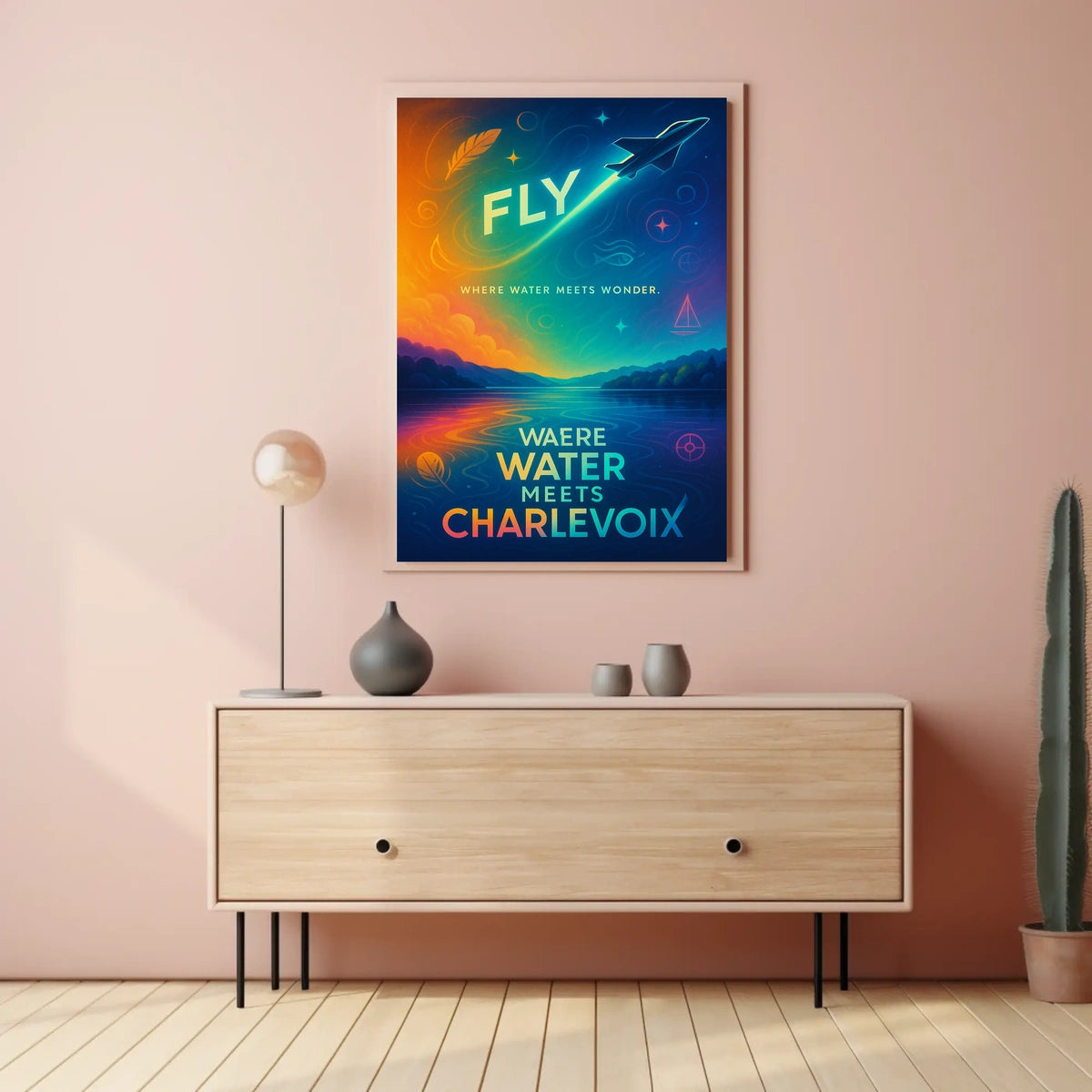 Fly High Charlevoix Dreamscape Travel Poster
