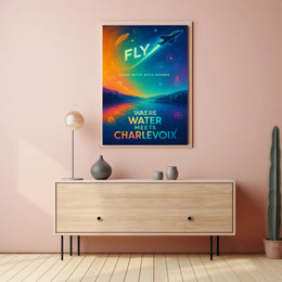 Fly High Charlevoix Dreamscape Travel Poster