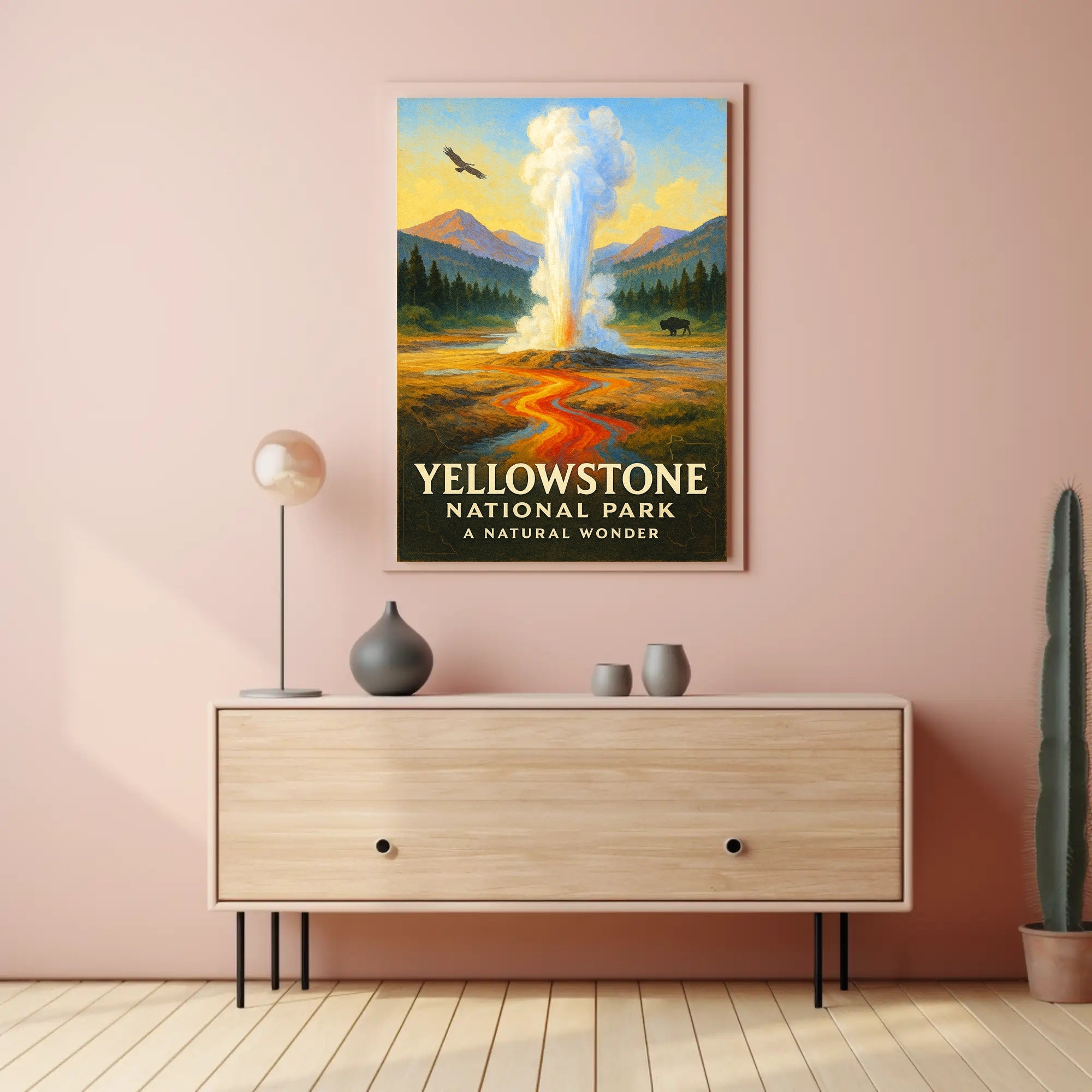 Yellowstone National Park A Natural Wonder Poster PosterGoat