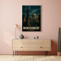 Montgomery Skyline Realism Wanderlust Poster