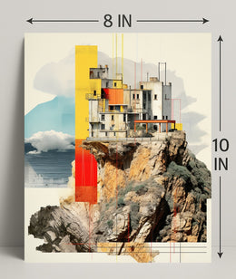 Cliffside Architecture Poster